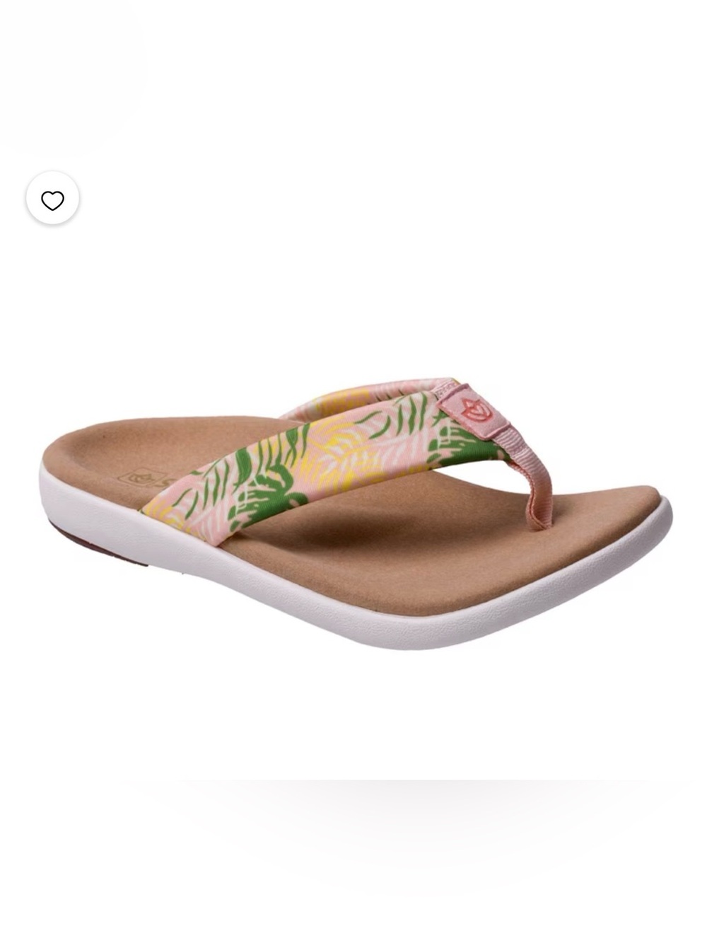 Women’s Tropical Pink Memory Foam Flip Flop Sandal